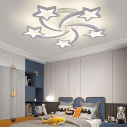 Ceiling Lights Nordic Light Luxury Living Room Led Lamp Modern Simple Indoor Lighting Decor Five-pointed Star Bedroom Lamps