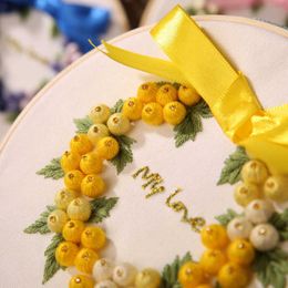 Chinese Style Products Creative Christmas DIY Flower Embroidery Needlework Cross Stitch Handmade Embroidery Sewing Art Craft Home Decor