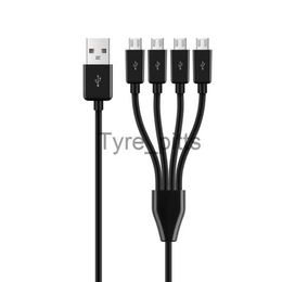 Chargers/Cables 0.5M 4 Port Micro USB to USB Splitter Charging Cable For Smartphone Tablet x0804