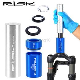 Tools Risk 1Set Bicycle Front Fork Crown Installation Tool Bike Tool Anti- Slip Setting System Extension for 28.6mm 1.5 1.25 F HKD230804