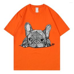 Men's T Shirts Summer And Women's T-shirt Dog Funny Print Couple Short Sleeve Fashion Cotton Soft Casual Breathable