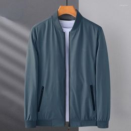 Men's Jackets Brand Casual Fashion Streetwear Stand Collar Spring Autumn 2023 Classic Baseball Coats Male Clothes M28