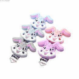 Pacifier Holders Clips# Sutoyuen 10 pieces silicone pacifier clip rabbit tooth clip DIY baby pacifier denture soothing care jewelry toy Z230804