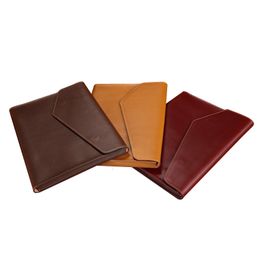 Filing Supplies A4 Leather Folder Document Bag Paper Organiser Cow File 230803