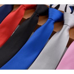 Bow Ties 1pcs Wedding Party Business Formal Zipper Line Men Suits Narrow Necktie Fashion Lazy Convenient Slim Shirt Accessories