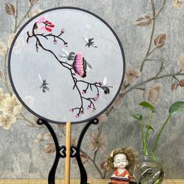 Chinese Style Products Antique Style Double-Sided Embroidery Fan High-End Chinese Style Photography Props Classical Dance Decoration Fan