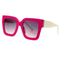 Sunglasses Super Square Women's Sunscreen Colorful Large Frame 2023 Fashion Ladies' Glasses