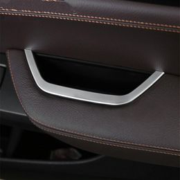 Chrome Main Drive Door Armrest Storage Box Frame Decorative Trim Strip For BMW X3 F25 X4 F26 Car Accessories Sequin267q