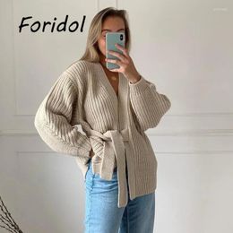 Women's Sweaters Casual Lace Up Front Sweater For Women Warm Jumper Knitted Elegant Long Sleeve Fall Winter 2023 Harajuku