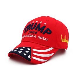 Party Hats Trump 2024 Hat Donald Take America Back Maga Usa Embroidery Adjustable Baseball Cap Drop Delivery Home Garden Festive Supp Dhv04