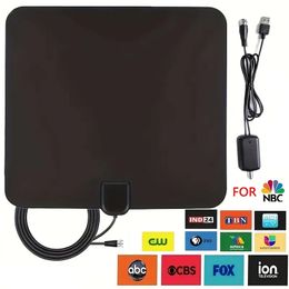 Antenna TV Digital HD Indoor Portable TV Antenna For Local Channels 360°Reception Support 4k 1080p Smart Television