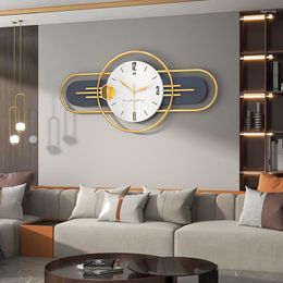 Wall Clocks Art Living Room Clock Quartz Large Home Decoration Luxury Relogio De Parede