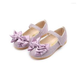 Flat Shoes 2023 Fashion Bow Children'S Kids For School Princess Spring Autumn Girl Party Dress Baby Pu Leather 1 3 10 5 Years