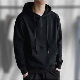 Men's Hoodies Men Spring Autumn Winter Hooded Sweater Male Polyester Loose Solid