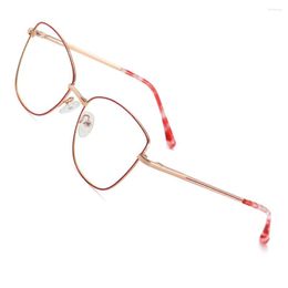 Sunglasses 80632 Acetate Spring Leg Anti-blue Light Glasses Frame Metal Women Optical Fashion Prescription Computer Eyeglasses