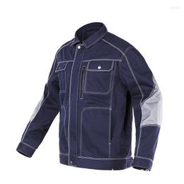 Men's Jackets 2023 Jacket Safari Style Zipper Coat Men Autumn Casual Multiple Pockets Work Clothes Male Workwear Wear-resista