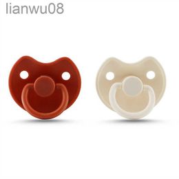 Pacifiers# Bpa Free Silicone Bib Pacifier Round Newborn Personalised Pacifier For 01224M Baby Nipple Gift Soft Pacifier For Children x0804