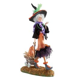 Decorative Objects Figurines Halloween Witch Resin Home Ornament Sturdy Durable Table Decorations Nice Gifts for Friends Families 230804