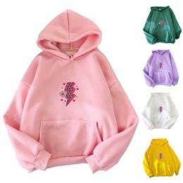 Gym Clothing Female Hoodies Zip Up Women's Casual Loose Fitting Pullover Printed Hooded Sweatshirt Lightweight Hoodie Long Tunic