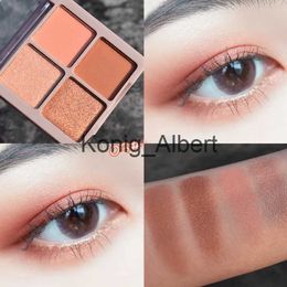 Eye Shadow New Dark Blue Wine Red Eyeshadow 4 Colors Waterproof Eye Shadow Makeup Metallic Luminous Makeup Shades Eyeshadow Pallete x0804 x0804