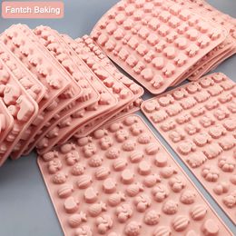 Baking Moulds Kinds Sugarcraft Silicone Mold Dropper Grids Gummy Animal Fondant Chocolate Candy Mould Cake Decorating Tools Resin Art 230803