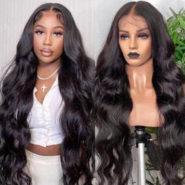 Cosdelu 30 40 Inch Body Wave 4x4 5x5 Lace Closure Wig Pre Plucked Natural Colour Brazilian Remy Human Hair Wigs For Women 250%