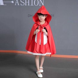 Theme Costume Little Red Riding Hood is here for the girls children Halloween is here party dresses fancy dresses costumes role-playing is here Z230804