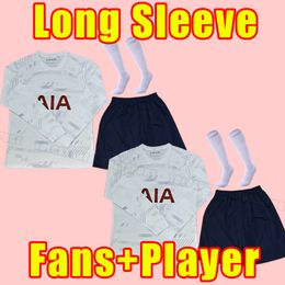 Long sleeve 23 24 SON Soccer Jerseys 2023 2024 Football shirt LUCAS HOjbjerg ROMERO KULUSEVSKI BENTANCUR KANE RICHARLISON NDOMBELE Full Kits Home fans player