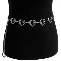 Belts Hip Hop Dress Decorative Sweater Accessories Metal Fashion Jewellery Belly Belt Body Necklace Love Heart Waist Chain