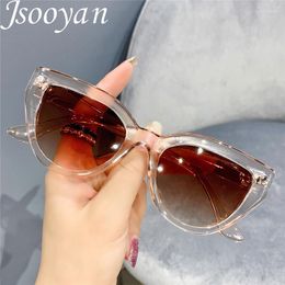 Sunglasses 2023 Fashion Cat Eye Women Outdoor Sun Protection Glasses Retro Brand Design Black Shades Eyewear For Female