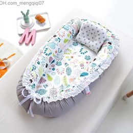 Bassinets Cradles Sleep Portable Neonatal Bassinet Travel Folding Baby Cradle Bed Lace Bed Baby Princess Nest Bumper Z230804