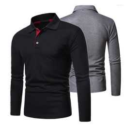 Men's T Shirts Long Sleeves T-shirt Men Winter Shirt Top Tee Outwear Solid T-shirts