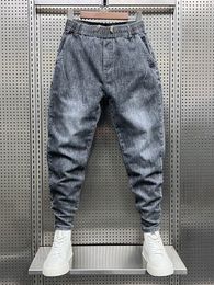 Men's Jeans Casual Gradient Grey Jeans Men Fashion Loose Hip Hop Harem Pants Outdoor Joggers Trousers Designer Streetwear 230803