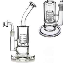 Thick Glass Fab Egg Bong Bubblers Matrix Stereo Perc Water Pipe Recycler Hookah Dab Rig for Smoking with 18 mm Banger