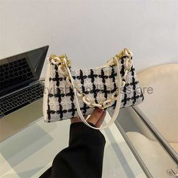 Shoulder Bags Small French Chain Underarm Bag 2023 Autumn Popular New Fashion Style Casual Shoulder Bag Small Square Bagstylishhandbagsstore