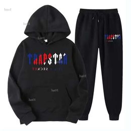 Designer Mens T Shirts Trapstar Tracksuit Printed Sportswear Men Woemns Suits Clothing Two Pieces Set Loose Hoodie Sweatshirt Jogging 11