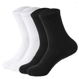 Sports Socks Solid Colours Men Long Moisture-wicking Odor-resistant Thick Comfortable Running Exercising
