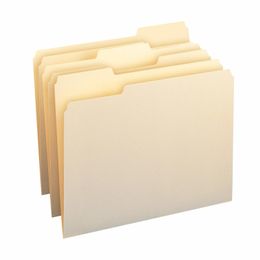 Filing Supplies File Folders Manila Letter Size812" x 11" Classic Paper 13Cut Tab in Left Right Center Positions Folder For Office documents 230803