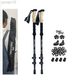 Trekking Poles 2pcs Trekking Poles Folding Hiking Stick Collapsible Hiking Poles Trekking Stick Walking Poles Nordic Walking Sticks HKD230804