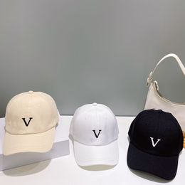 Ball Cap Alphabet Embroidery Simple Solid Color Canvas Casual Matching Duck Tongue Caps Outdoor Fashion Sports Baseball Caps