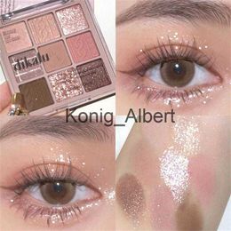 Eye Shadow Nine Color Eye Shadow Plate Glitter Eye Shadow Transparent Acrylic Makeup Tool Eyeshadow Palette Diamond Eyes Makeup 9 Colors x0804