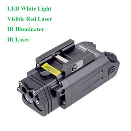 DBAL-PL IR Illuminator Red Laser Pointer 400 lumen LED Weapon Light Tactical Pistol Flashlight Picatinny Mount Rifle Hunting White Light