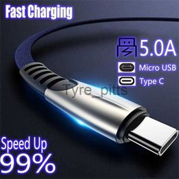 Chargers/Cables 5A Fast Charging Cable Type-c Data Sync Micro USB Zinc Alloy Braided Cable For Nokia 2 3 5 6 2018 X5 X6 X7 4.2 3.2 6.2 7.2 Plus x0804