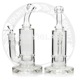 10 inches High Quality Glass Bong Dab Rig Hookah Smoke Water Pipe with Honeybee Perc Clear Colour Tobacco Smoking Pipes 14 MM Female