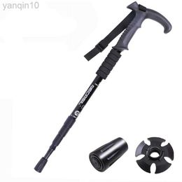 Trekking Poles Fonoun Walking Sticks Climbing Alpenstock 50-110cm Antiskid Wear Resistance Light Shock Absorption FG101 HKD230804