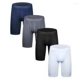 Underpants 4pcs/lot Plus Size Men's Underwear Cotton Boxers Man Breathable Panties Shorts Comfortable Soft Long Boxer