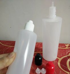 wholesale PE Material Packaging Bottles Wholesale 120ml Plastic Dropper Bottle with Childproof Tamper Lid And Long Thin Tip LL