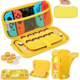Compatible With Switch Lite Carrying Case, Switch Lite Case With Soft Protective Case Games Card Thumb Grip For Caps Storage Bag