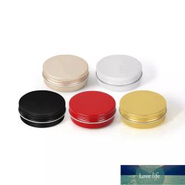 Aluminium Round Lip Balm Tin Storage Jar Containers with Screw Cap for Lip Balm, Cosmetic, Candles or Tea