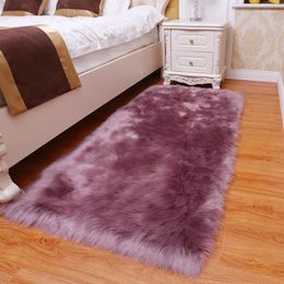 Carpets Long Hair Fluffy Area Rugs And Tapetes Soft Sheepskin Modern Rug White Faux Fur For Living Room Bedroom Sofa Decor